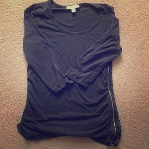 Grey Michael Kors 3/4 sleeve shirt